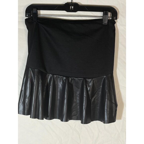 mezzanine skirt black fit flare polyester blend made in USA medium READ new - Picture 4 of 8